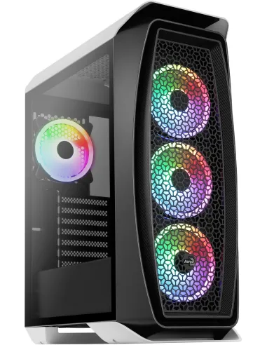 Aerocool Aero One Duo ARGB Cristal Templado USB 3.0 Blanca