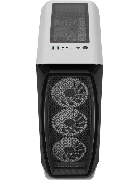 Aerocool Aero One Duo ARGB Cristal Templado USB 3.0 Blanca