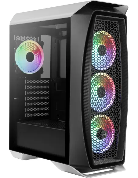 Aerocool Aero One Duo ARGB Cristal Templado USB 3.0 Blanca