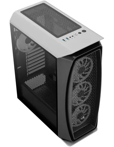 Aerocool Aero One Duo ARGB Cristal Templado USB 3.0 Blanca