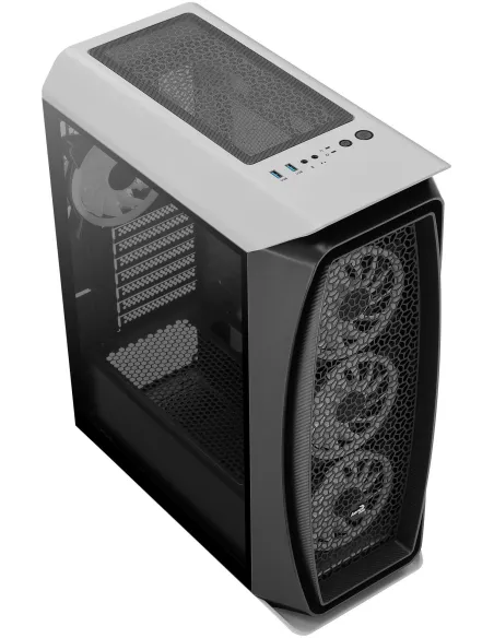 Aerocool Aero One Duo ARGB Cristal Templado USB 3.0 Blanca