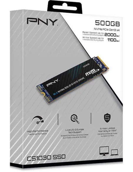 PNY CS1030 SSD M.2 500GB PCIe Gen 3
