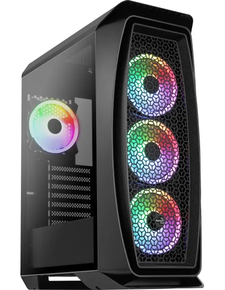 Aerocool Aero One Duo Cristal Templado USB 3.0 Negra