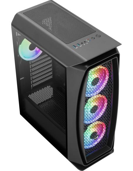 Aerocool Aero One Duo Cristal Templado USB 3.0 Negra