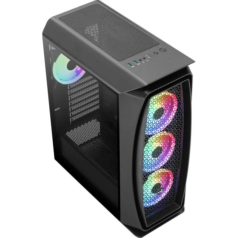 Aerocool Aero One Duo Cristal Templado USB 3.0 Negra