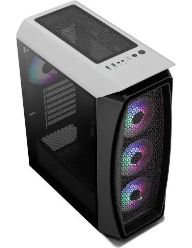 Aerocool Aero One Frost Cristal Templado USB 3.1 Blanca