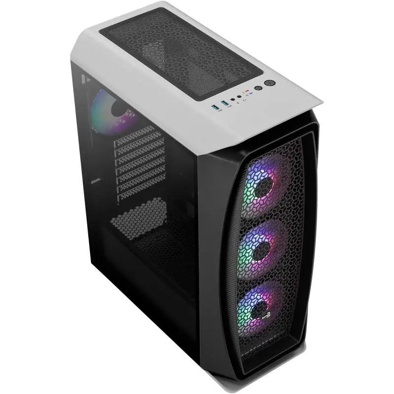 Aerocool Aero One Frost Cristal Templado USB 3.1 Blanca