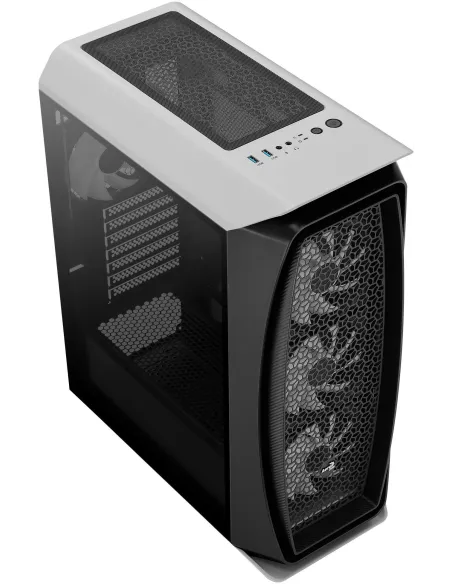 Aerocool Aero One Frost Cristal Templado USB 3.1 Blanca