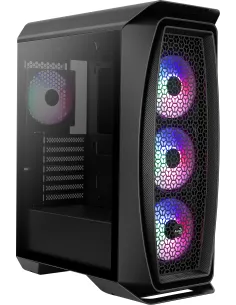 Aerocool Aero One Frost Cristal Templado USB 3.1 RGB Negra