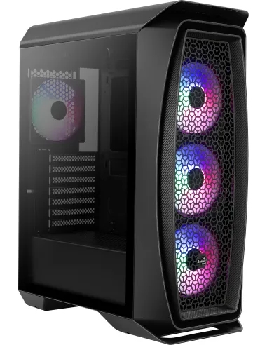 Aerocool Aero One Frost Cristal Templado USB 3.1 RGB Negra