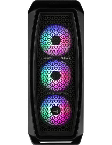 Aerocool Aero One Frost Cristal Templado USB 3.1 RGB Negra