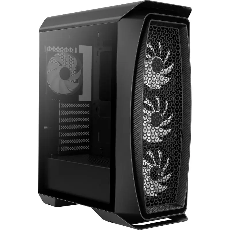 Aerocool Aero One Frost Cristal Templado USB 3.1 RGB Negra