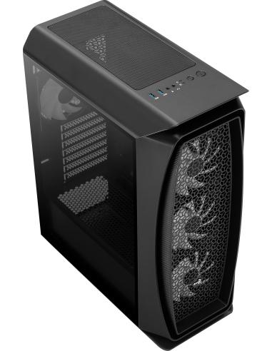 Aerocool Aero One Frost Cristal Templado USB 3.1 RGB Negra
