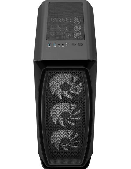 Aerocool Aero One Frost Cristal Templado USB 3.1 RGB Negra