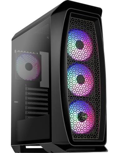 Aerocool Aero One Frost Cristal Templado USB 3.1 RGB Negra