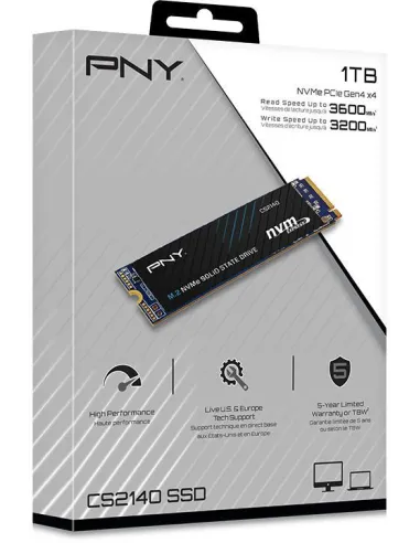 PNY CS2140 SSD M.2 1TB PCIe Gen 4