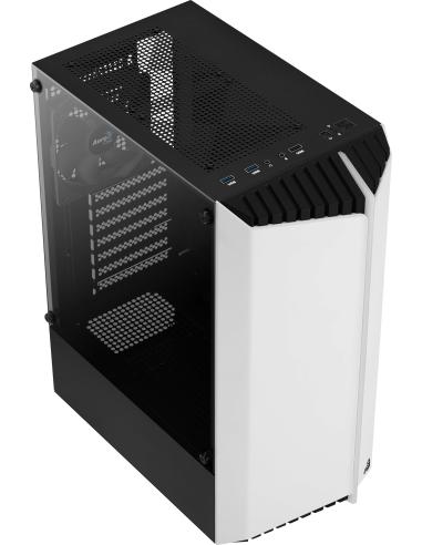 Aerocool Bionic V1 Cristal Templado USB 3.0 Blanca RGB
