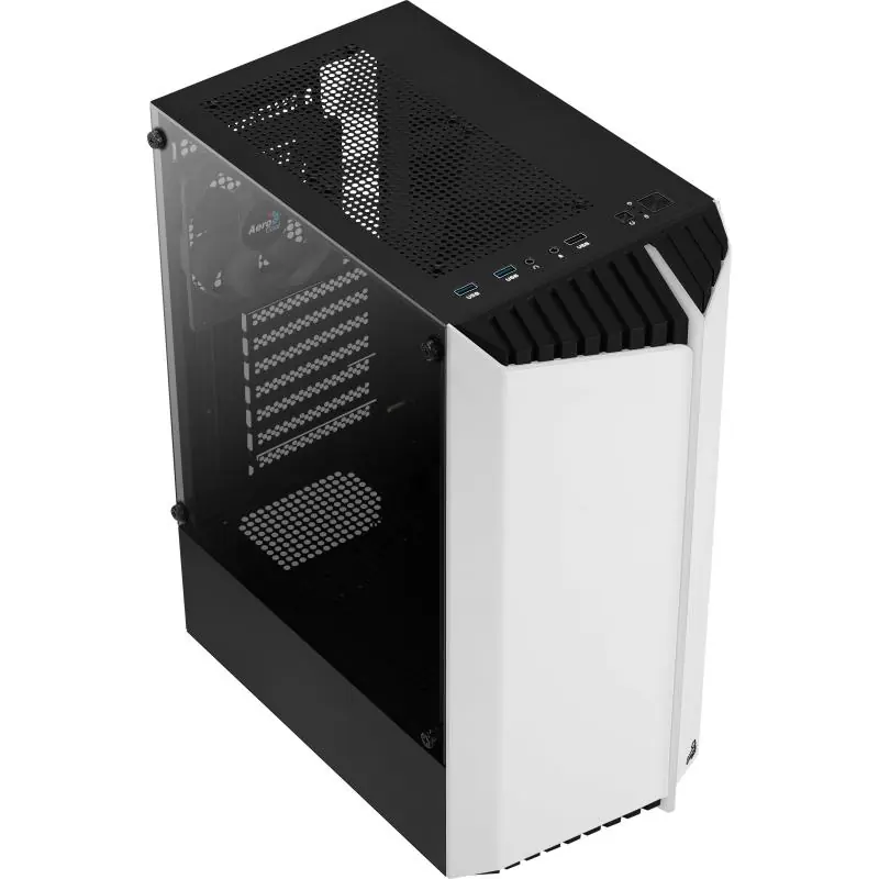 Aerocool Bionic V1 Cristal Templado USB 3.0 Blanca RGB