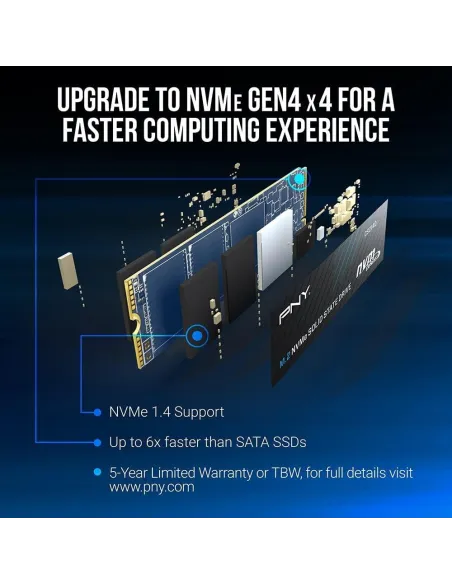 PNY CS2140 SSD M.2 1TB PCIe Gen 4