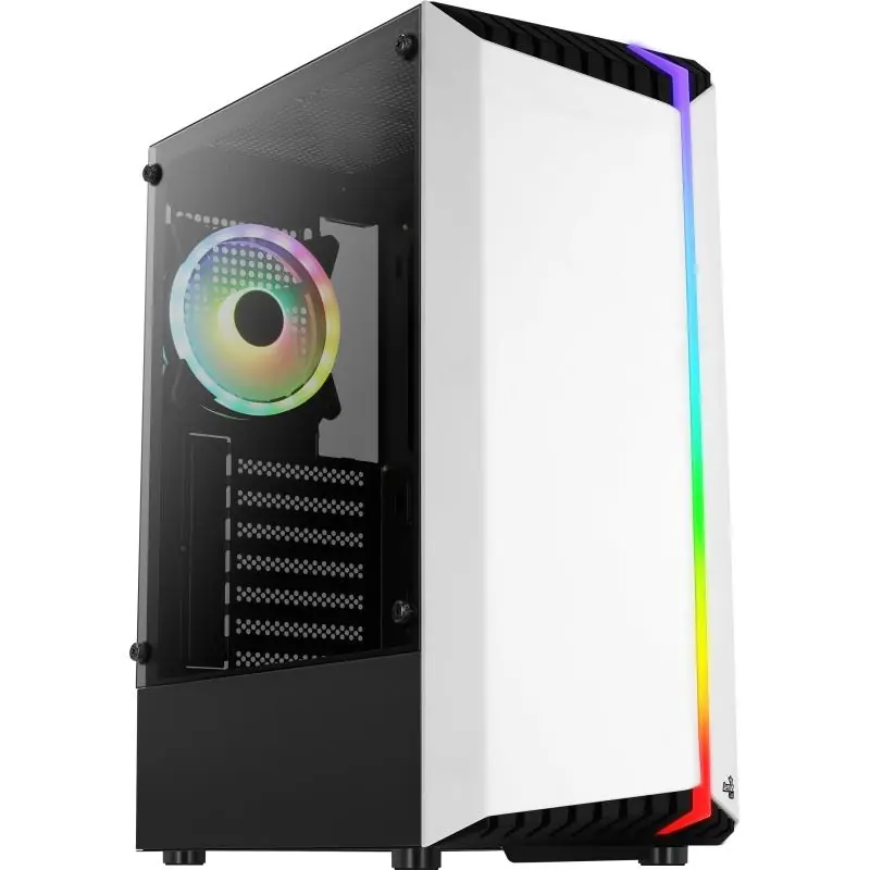 Aerocool Bionic V2 Cristal Templado USB 3.0 Blanca RGB