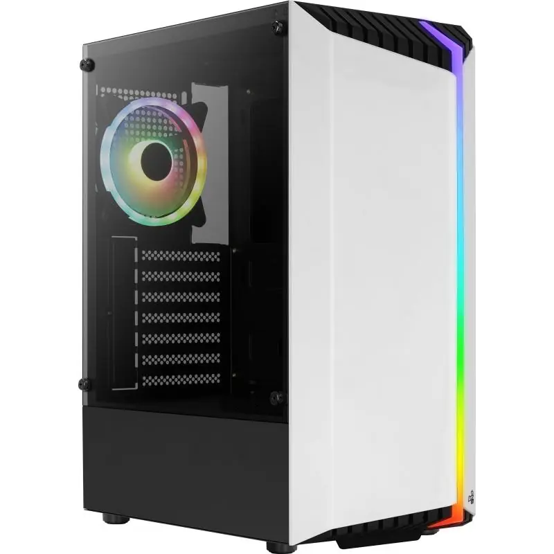 Aerocool Bionic V2 Cristal Templado USB 3.0 Blanca RGB