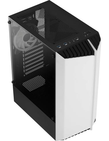 Aerocool Bionic V2 Cristal Templado USB 3.0 Blanca RGB
