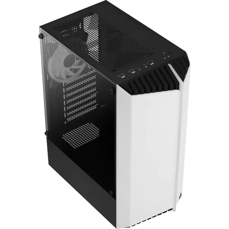 Aerocool Bionic V2 Cristal Templado USB 3.0 Blanca RGB