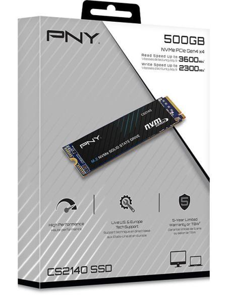 PNY CS2140 SSD M.2 500GB PCIe Gen 4