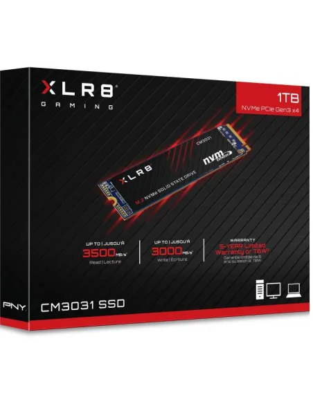 PNY XLR8 CM3031 SSD 1TB M.2 NVMe PCIe Gen3 x4