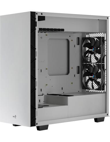 Aerocool FLO Cristal Templado USB 3.1 Blanca