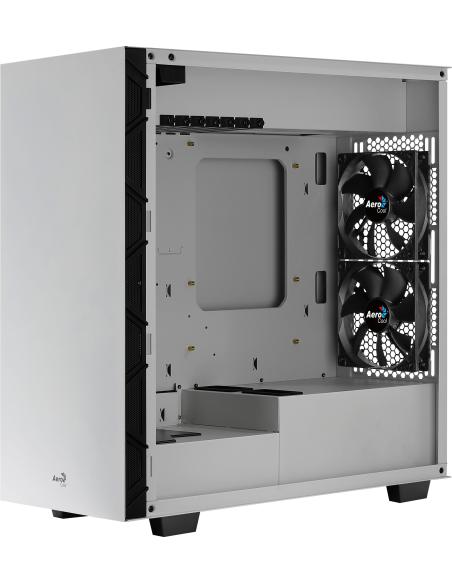 Aerocool FLO Cristal Templado USB 3.1 Blanca