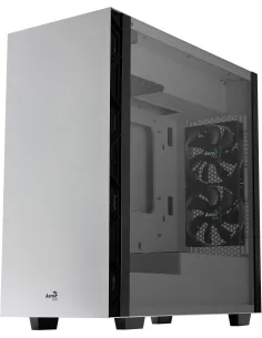 Aerocool FLO Cristal Templado USB 3.1 Blanca