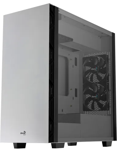 Aerocool FLO Cristal Templado USB 3.1 Blanca