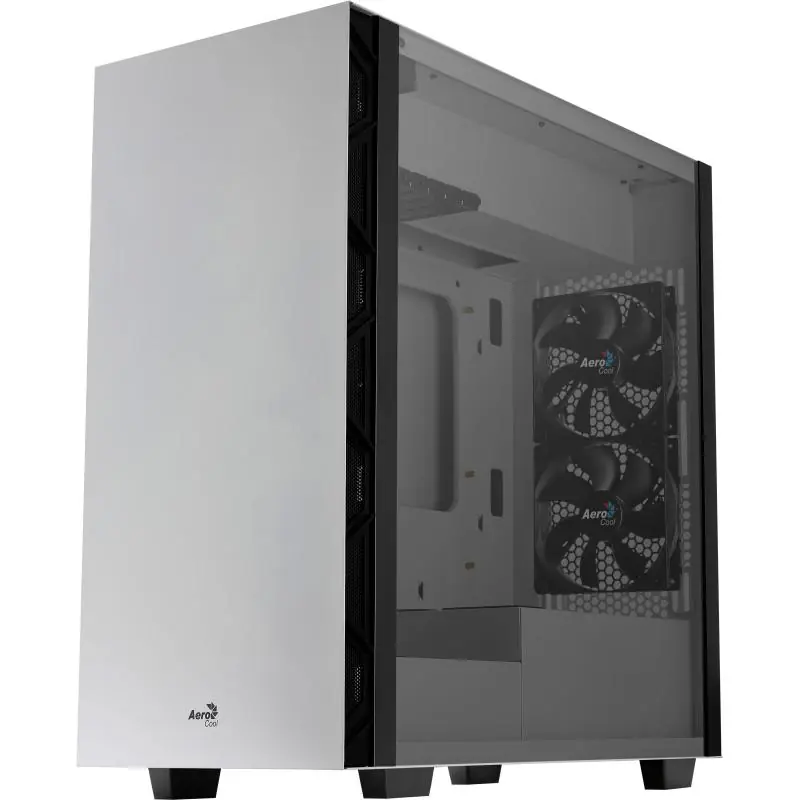 Aerocool FLO Cristal Templado USB 3.1 Blanca