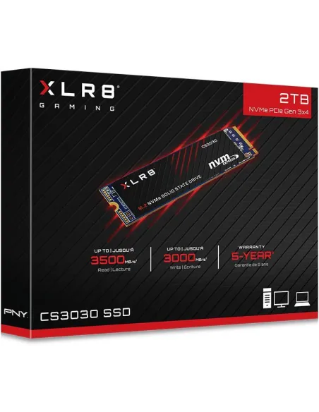 PNY XLR8 CS3030 SSD 2TB M.2 NVMe PCIe Gen3