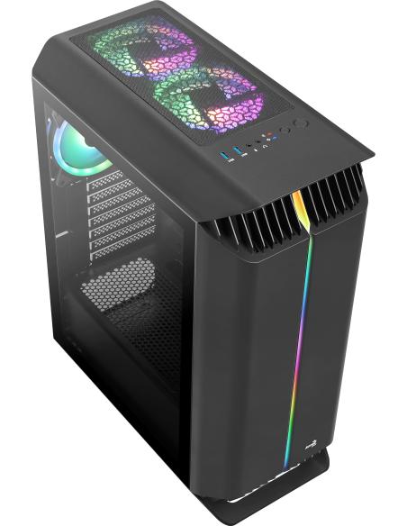 Aerocool Gladiator Duo Cristal Templado USB 3.0 Negra