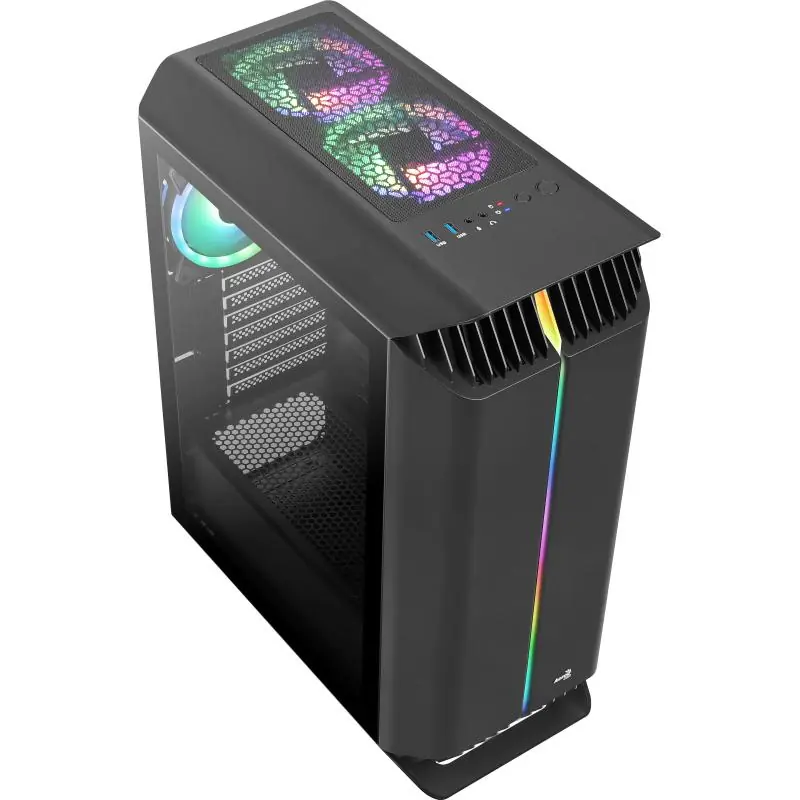 Aerocool Gladiator Duo Cristal Templado USB 3.0 Negra