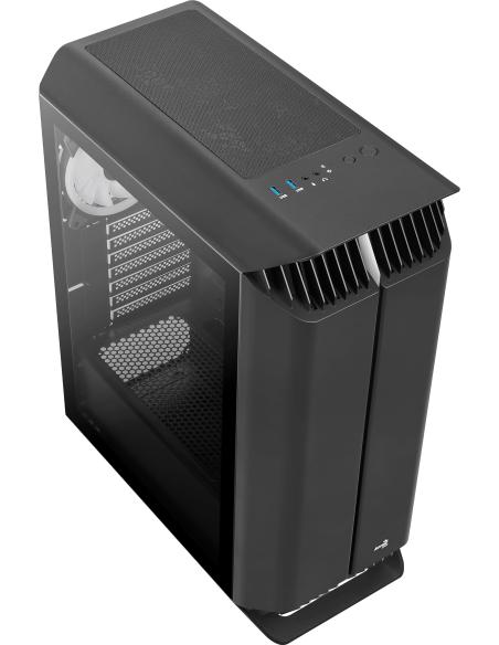 Aerocool Gladiator Duo Cristal Templado USB 3.0 Negra