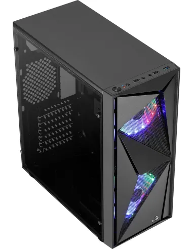 Aerocool Glider USB 3.0 FRGB con Ventana Acrílica Negra