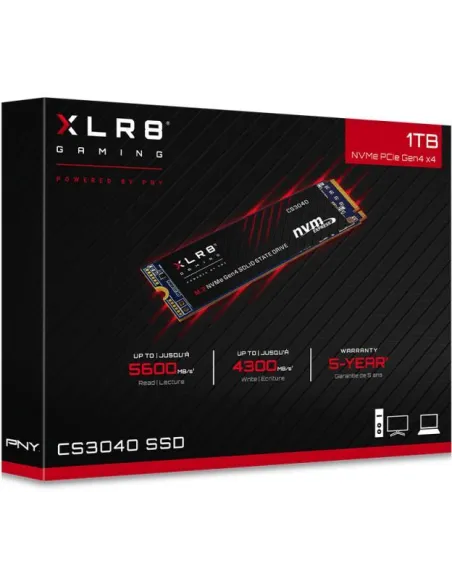 PNY XLR8 CS3040 SSD M.2 1TB PCIe Gen 4