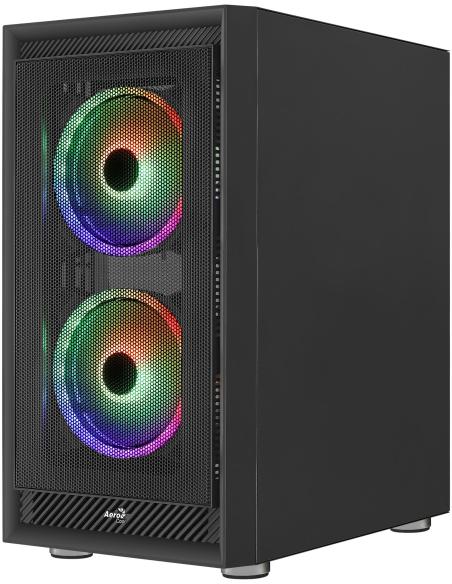Aerocool Graphite Cristal Templado USB 3.0 aRGB Negro