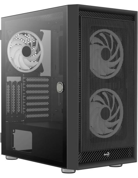 Aerocool Graphite Cristal Templado USB 3.0 aRGB Negro