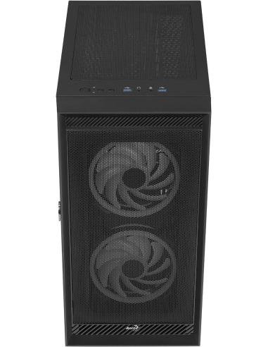 Aerocool Graphite Cristal Templado USB 3.0 aRGB Negro