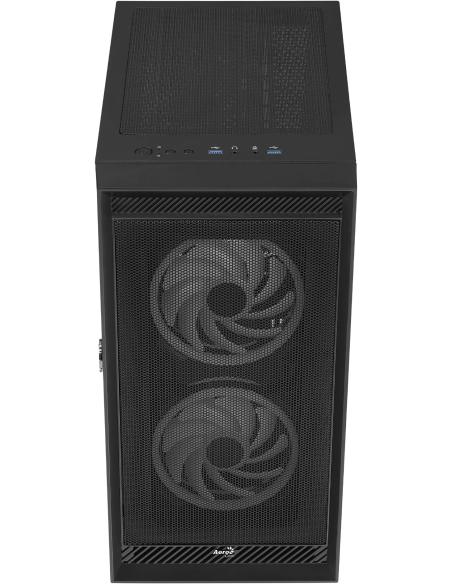 Aerocool Graphite Cristal Templado USB 3.0 aRGB Negro