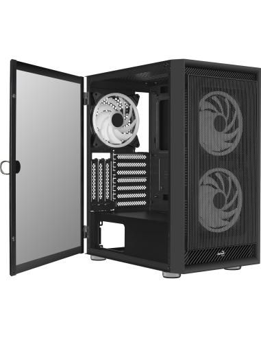 Aerocool Graphite Cristal Templado USB 3.0 aRGB Negro