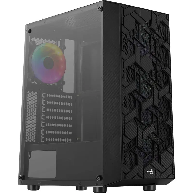 Aerocool Hive FRGB Cristal Templado USB 3.0 Negra