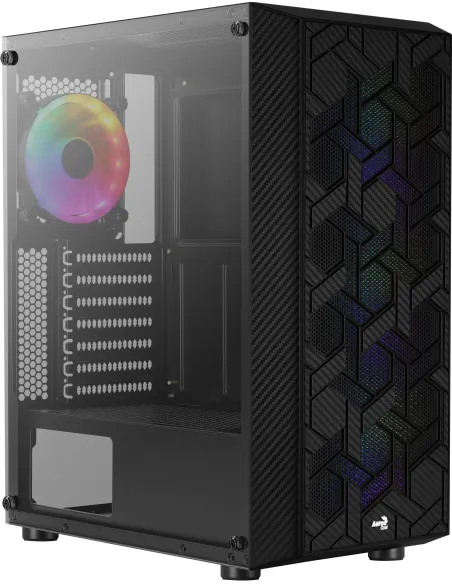 Aerocool Hive FRGB Cristal Templado USB 3.0 Negra