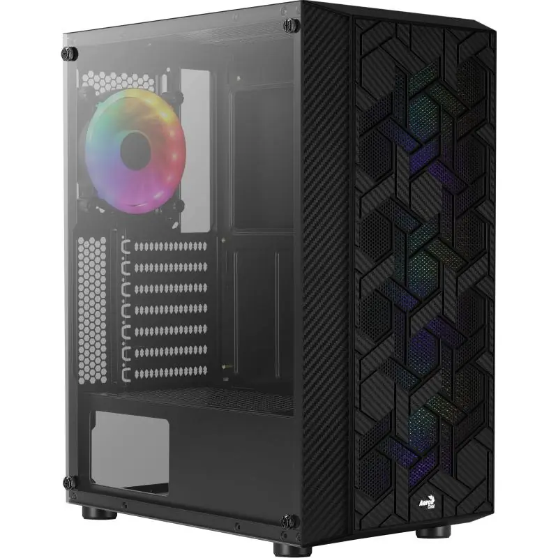 Aerocool Hive FRGB Cristal Templado USB 3.0 Negra