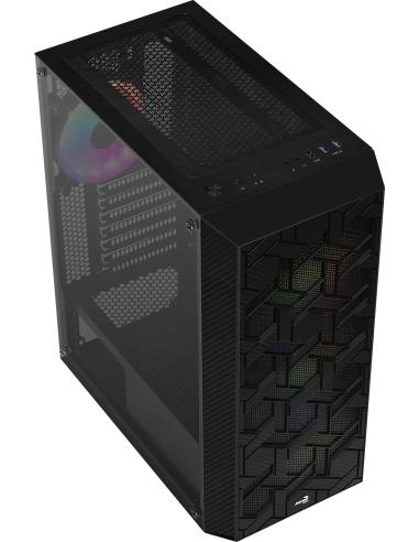 Aerocool Hive FRGB Cristal Templado USB 3.0 Negra