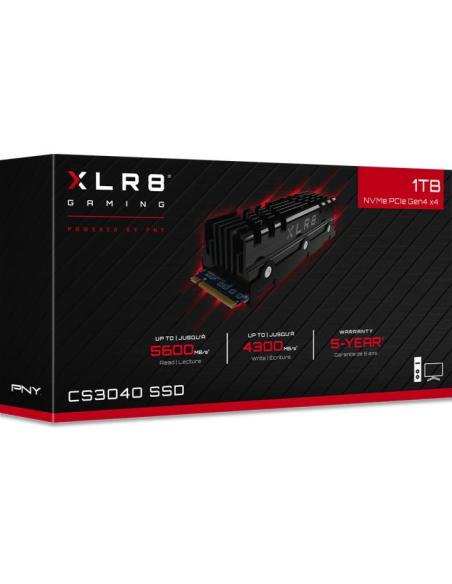 PNY XLR8 CS3040 SSD 1TB M.2 NVMe PCIe Gen4x4 con Disipador